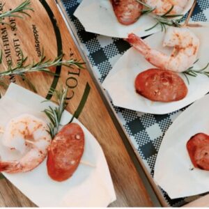 Grilled Prawn with Chorizo (12pcs)