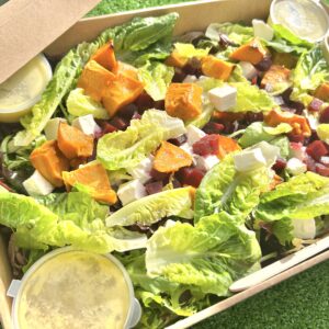 Pumpkin Beetroot Salad with Fetta and Rocket