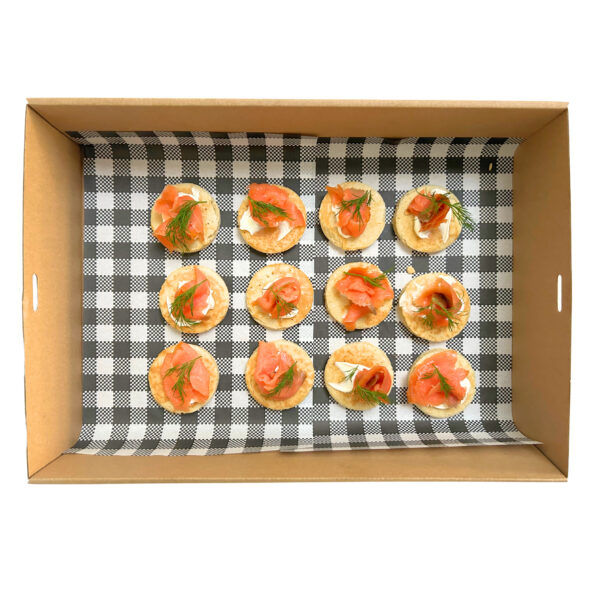 Blinis with Smoked Salmon (12 pcs) - Image 2