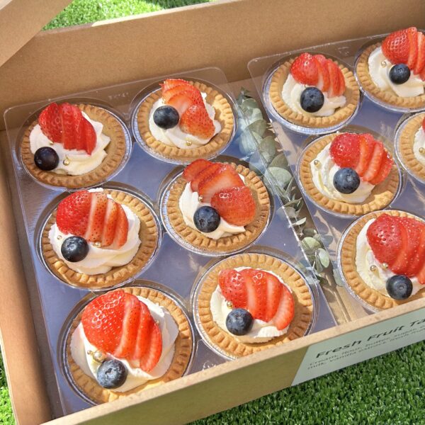 Mini Fresh Cream with Fruit Tart (12 pcs)