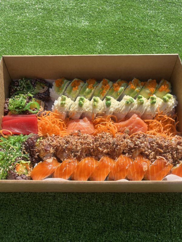 Deluxe Rainbow Sushi Sashimi Platter (52pcs) - Image 2