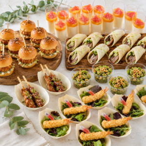 Modern Asian Fusion Bites ($26.9 per person Minimum 12 guests)